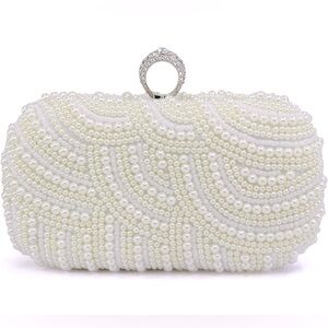 Pearl Bridal Clutch Full Beaded